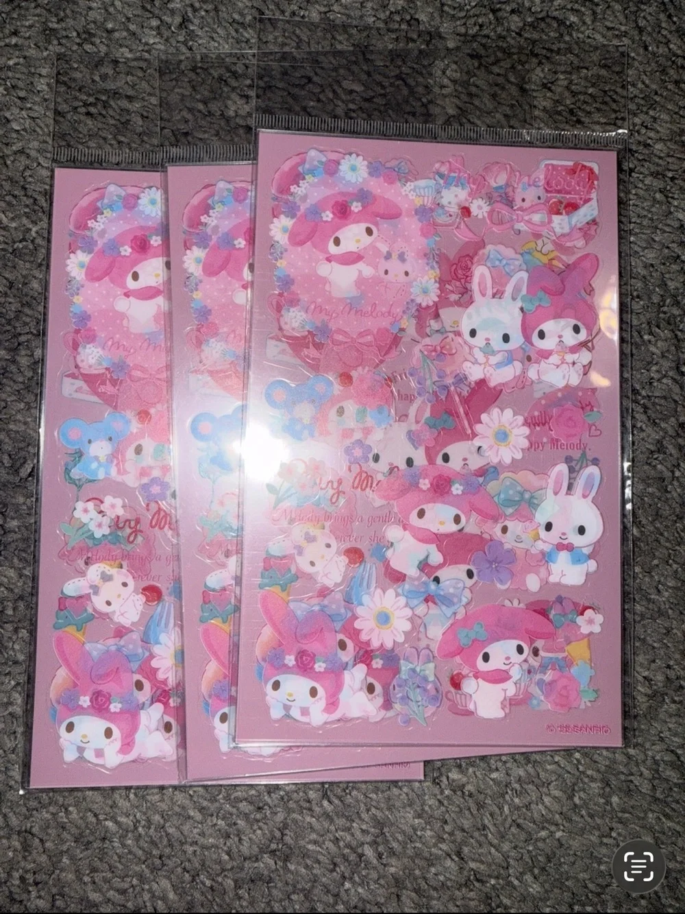 $2  My Melody Pink Sticker Sheet Set $2